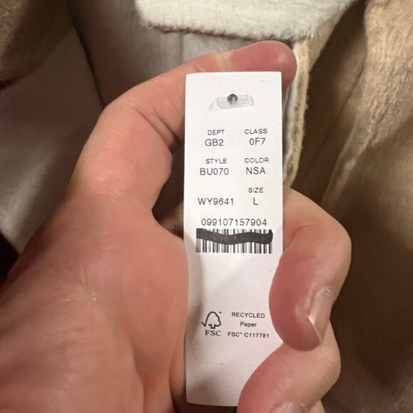 J.Crew $398 Harriet Trench Coat Natural Sand Size L BU070 - Picture 7 of 8